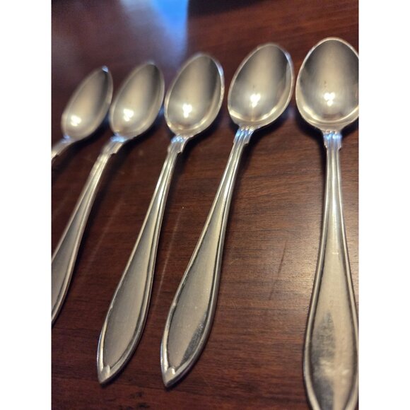 Gense ALP 45GR GEN4 Five O'Clock Spoons 5 1/8" Silverplate Lot of 6 - Picture 3 of 16